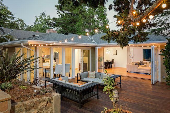 Home with nice patio.